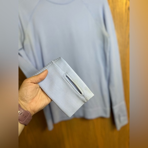 Lululemon Rest Less Ribbed Pullover Long Sleeve Top No Size Tag- Say L/XL - Picture 4 of 15